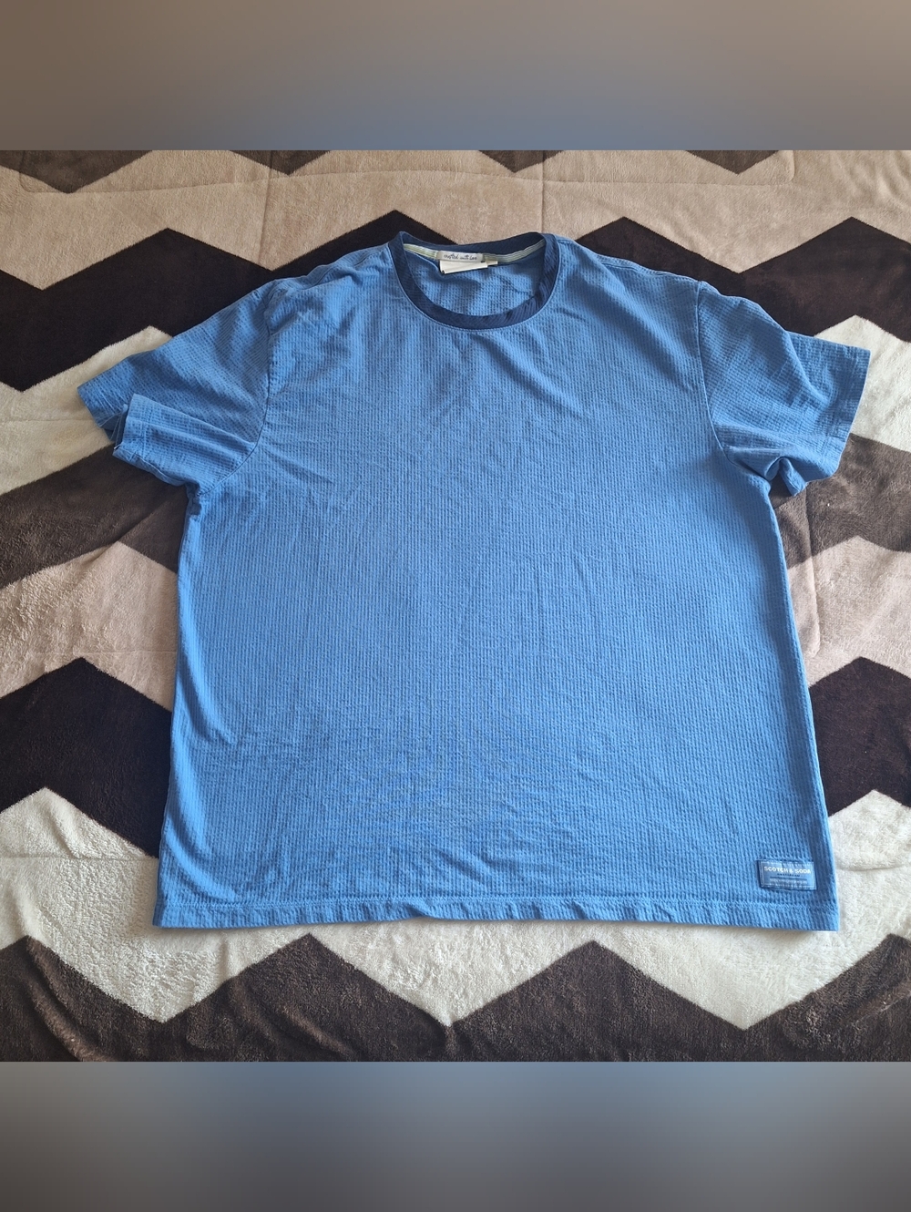 Scotch & Soda Men's Waffle Knit T-Shirt Crew Neck Short Sleeve 1857651 - 2XL